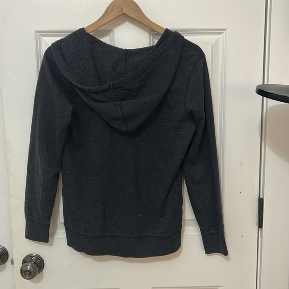 Old Navy Dark Gray Zip-Up Hoodie sweatshirt size small - Picture 3 of 4
